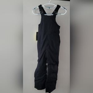 Snow Pants / Bib Unisex Kids  Small 6/7 Black All in Motion NWT